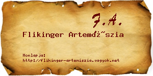 Flikinger Artemíszia névjegykártya